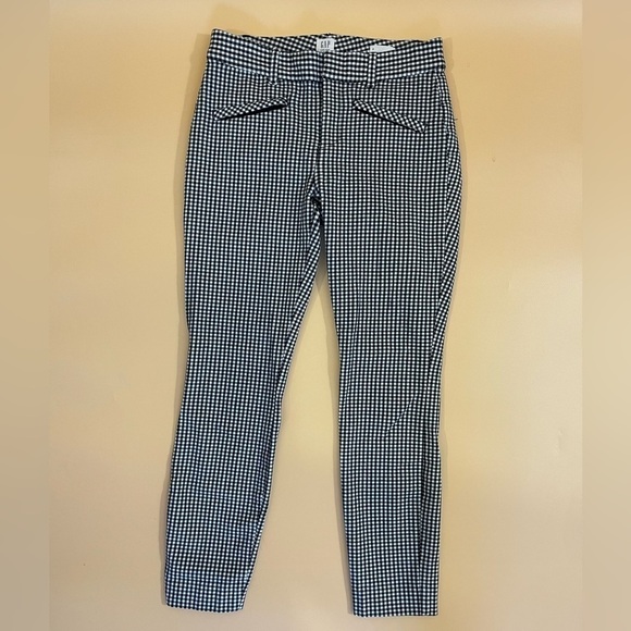Gap Curvy Signature Skinny Ankle Checkered Pants - Picture 3 of 7